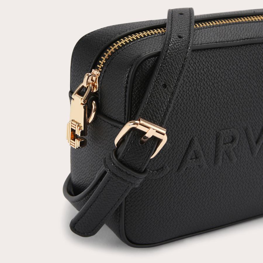 【美品】FRAME ブラックボディバッグ FRAME MINI X BODY Black Cross Body Bag by CARVELA