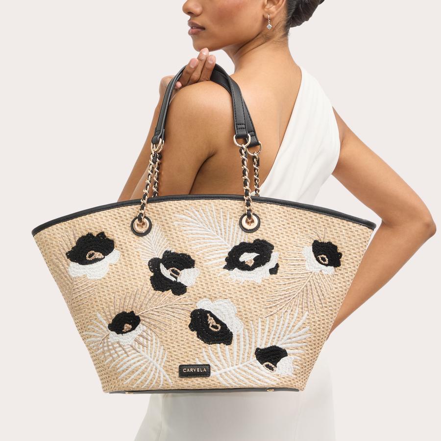GIORGIA FLOWER TOTE BAG