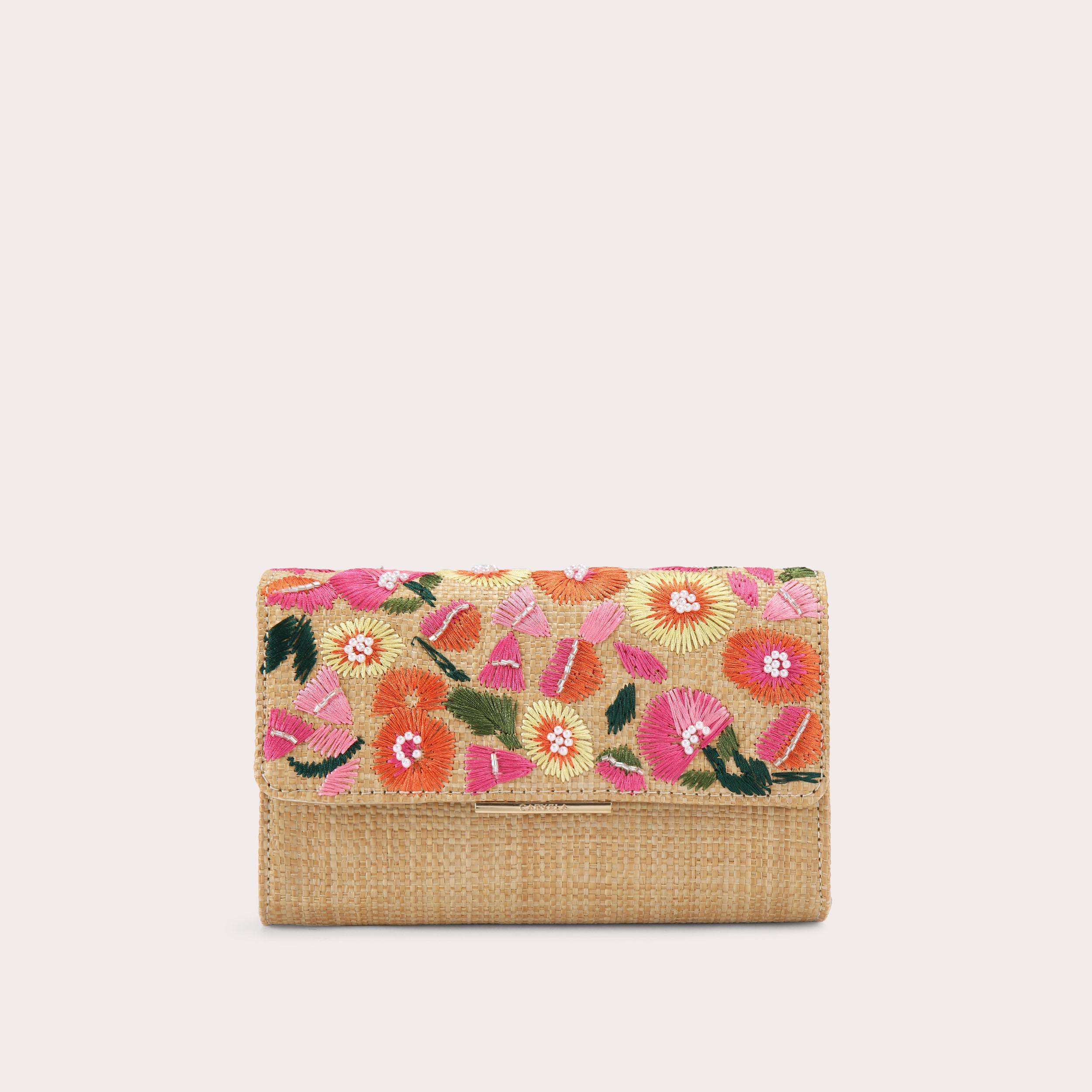 GIORGIA FLOWER CLUTCH BAG