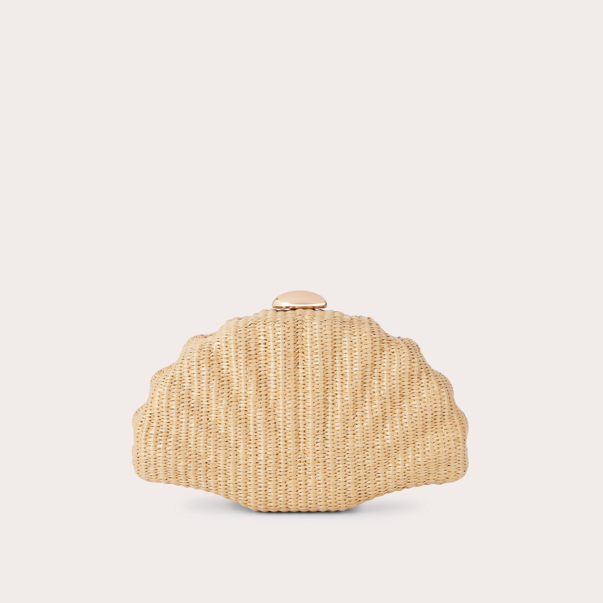 AQUAMARINA CLUTCH Shell Woven Clutch Bag by Carvela